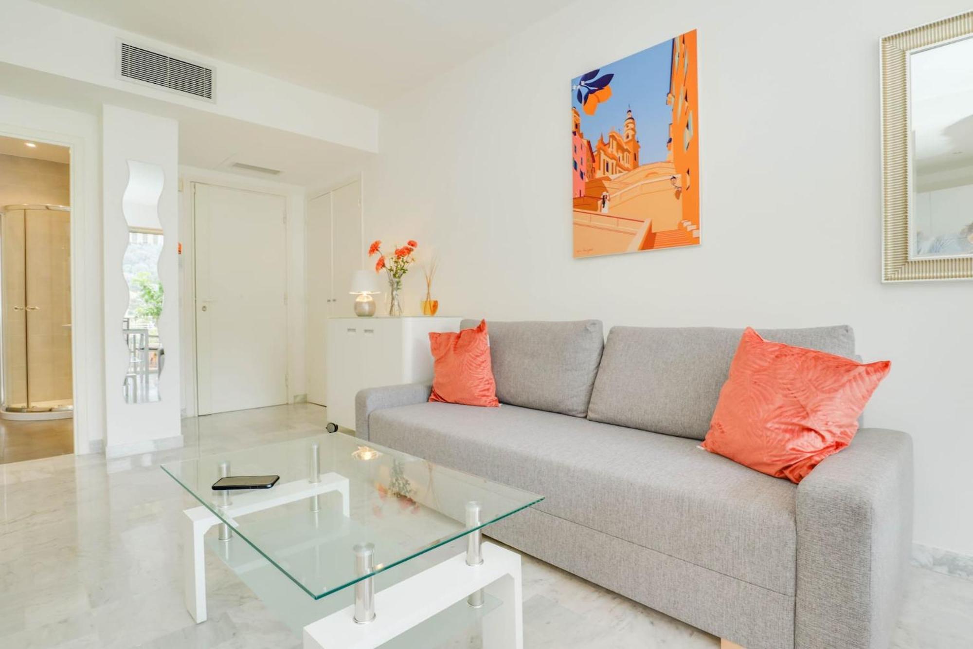 « La Grande Residence » Vue Mer, Piscine Menton Exteriör bild