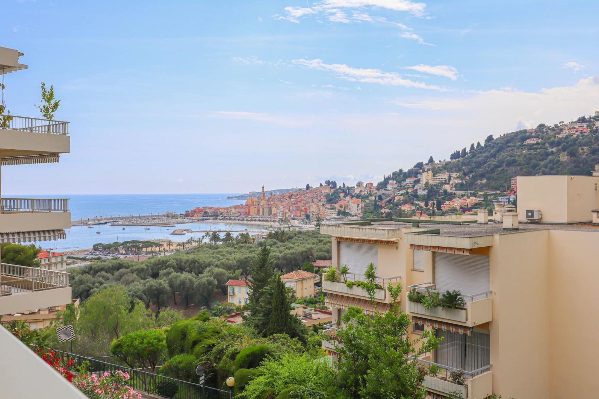 « La Grande Residence » Vue Mer, Piscine Menton Exteriör bild